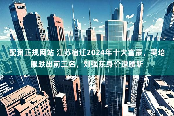 配资正规网站 江苏宿迁2024年十大富豪，吴培服跌出前三名，刘强东身价遭腰斩