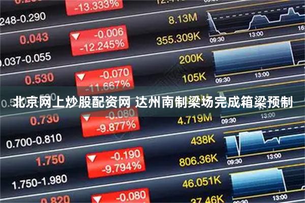 北京网上炒股配资网 达州南制梁场完成箱梁预制